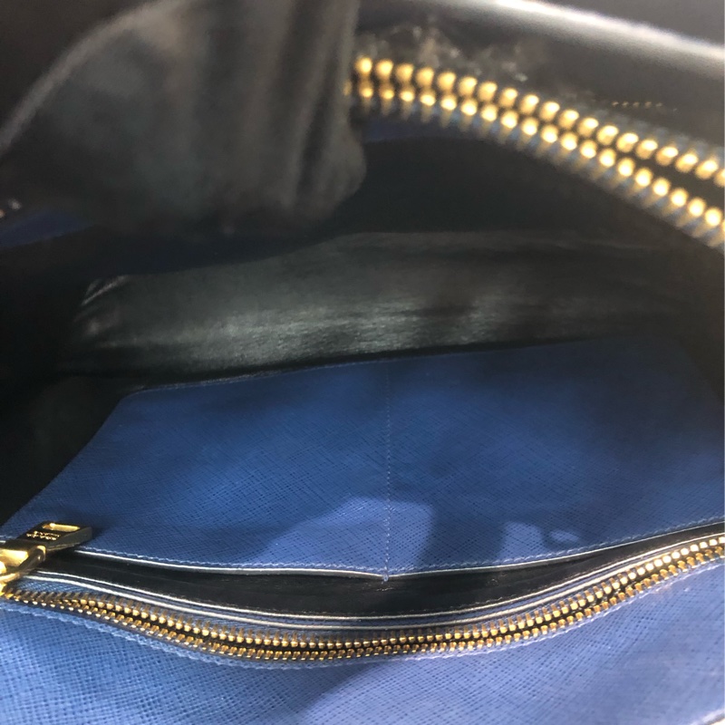 Prada 藍色十字牛皮2Way XC280-25