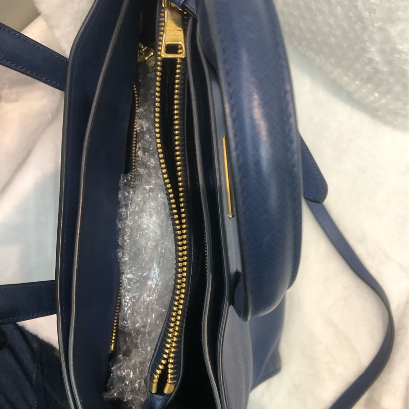 Prada 藍色十字牛皮2Way XC280-27