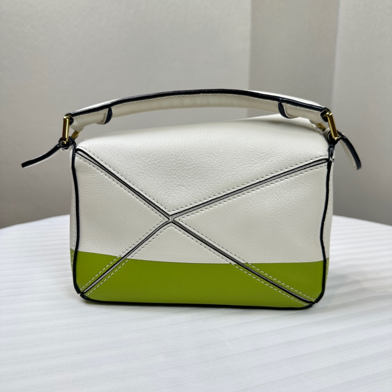 羅意威/Loewe x 吉卜力工作室 神隱少女系列 Mini Puzzle白色斜背包 18x8x12.5cm-1