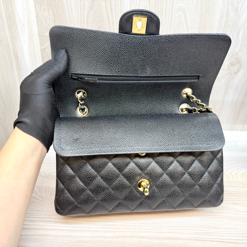 Chanel黑金荔枝皮CF25/A01112-10