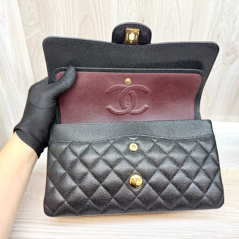 Chanel黑金荔枝皮CF25/A01112-11