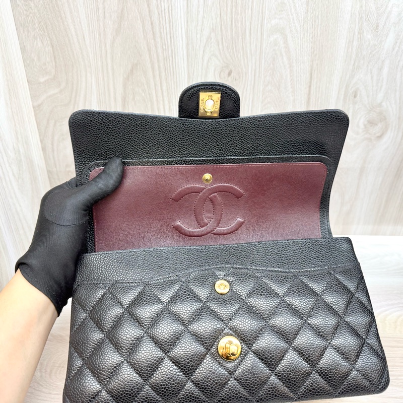 Chanel黑金荔枝皮CF25/A01112-12