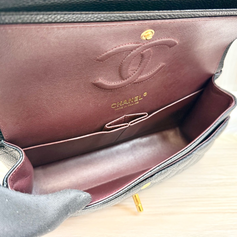 Chanel黑金荔枝皮CF25/A01112-14