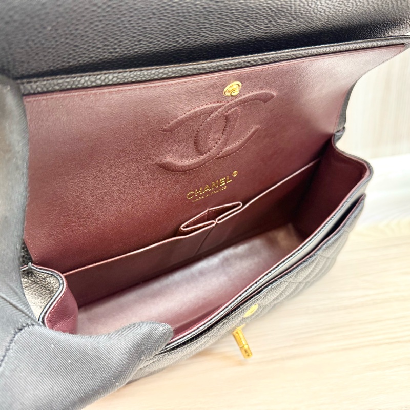 Chanel黑金荔枝皮CF25/A01112-15