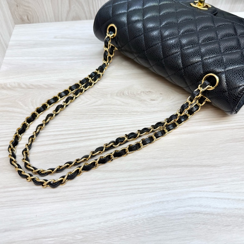 Chanel黑金荔枝皮CF25/A01112-18