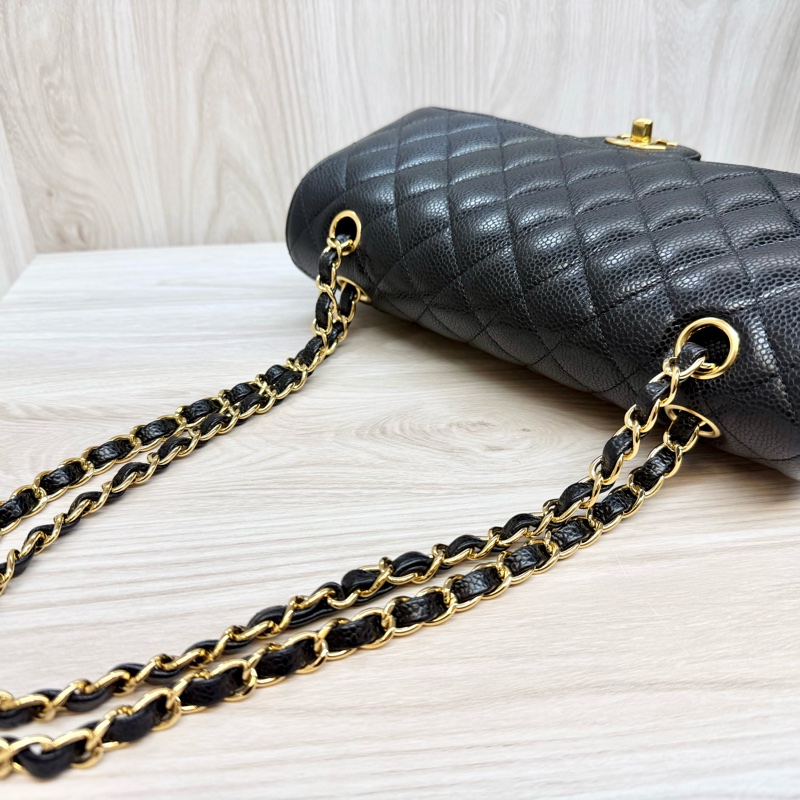 Chanel黑金荔枝皮CF25/A01112-19