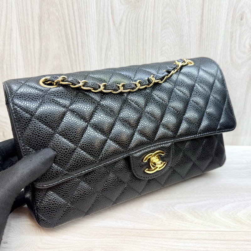 Chanel黑金荔枝皮CF25/A01112-22