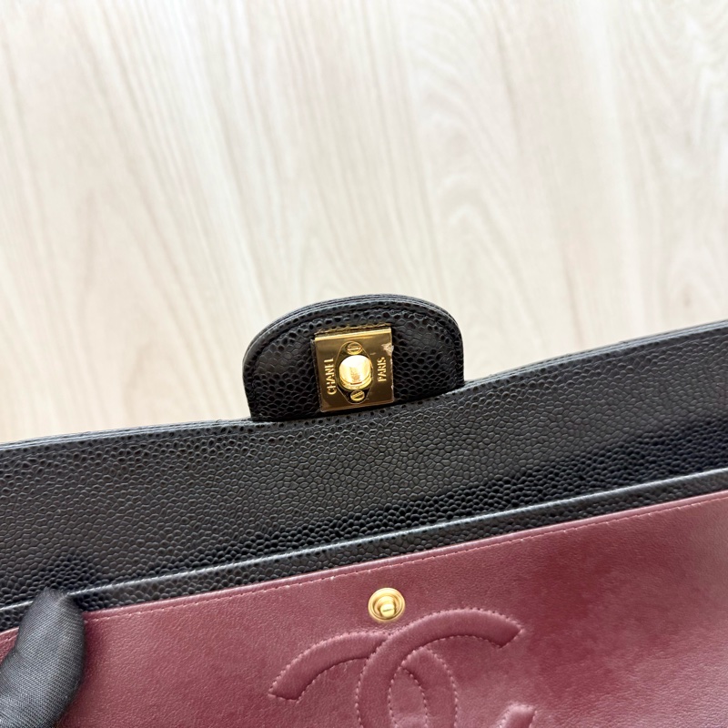 Chanel黑金荔枝皮CF25/A01112-24