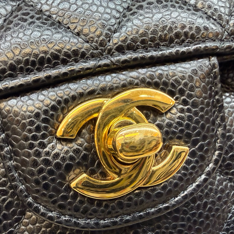 Chanel黑金荔枝皮CF25/A01112-26
