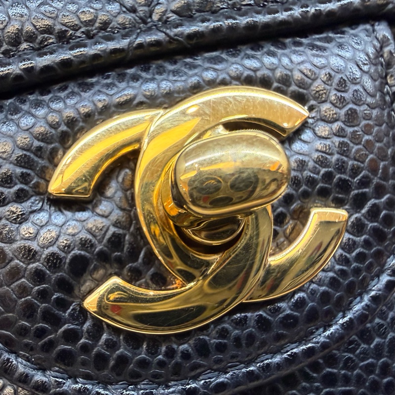 Chanel黑金荔枝皮CF25/A01112-27