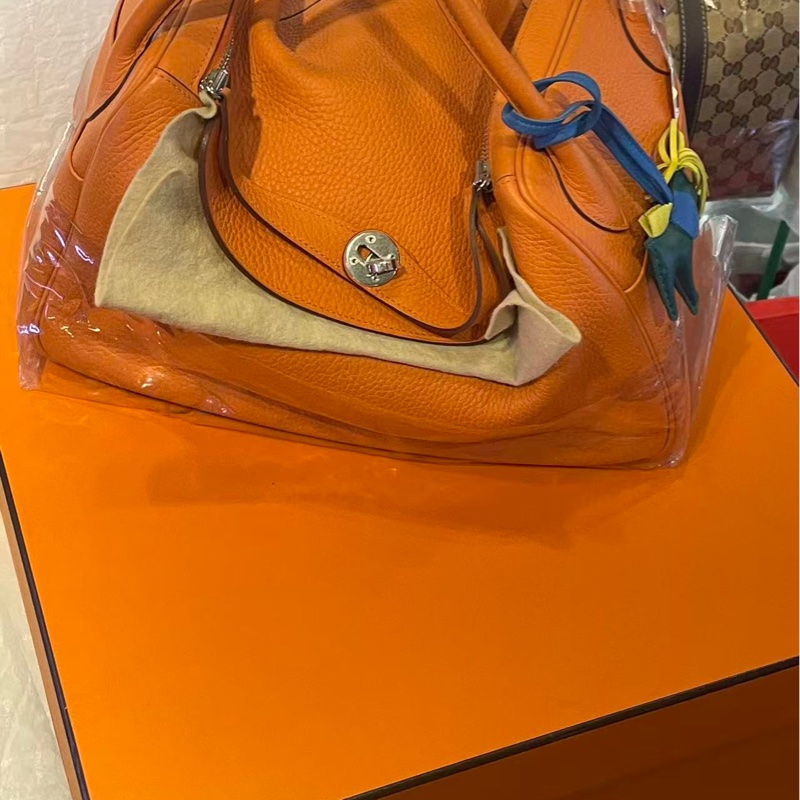 爱马仕 Lindy 34 爱马仕橙 Togo/Clemence 皮-2