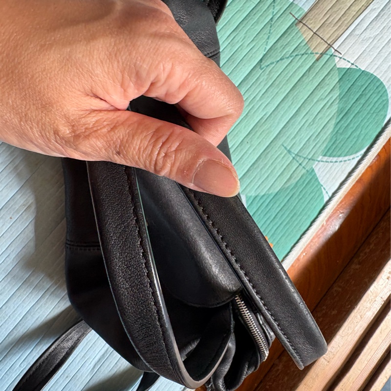 限時大降價～～Longchamp 小羊皮 S號 黑色 已絕版 9成新 黑色-9