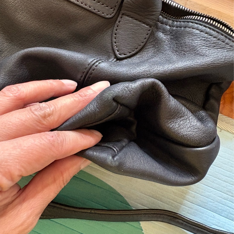 限時大降價～～Longchamp 小羊皮 S號 黑色 已絕版 9成新 黑色-12