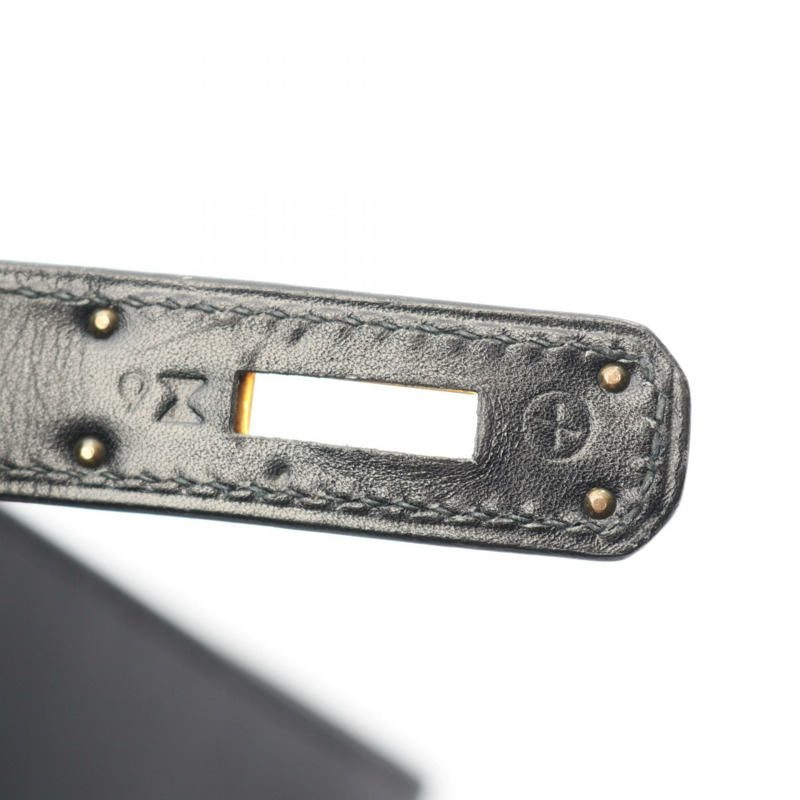 愛馬仕 Kelly 28 單肩手提包 X Box 小牛皮 黑色 GHW 二手 女士-4