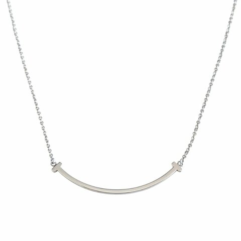TIFFANY & CO. Tiffany T Smile 純銀 頸鏈