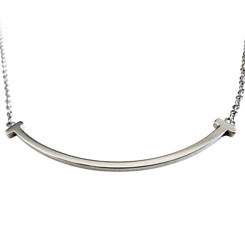 TIFFANY & CO. Tiffany T Smile 微笑 純銀 頸鏈-3