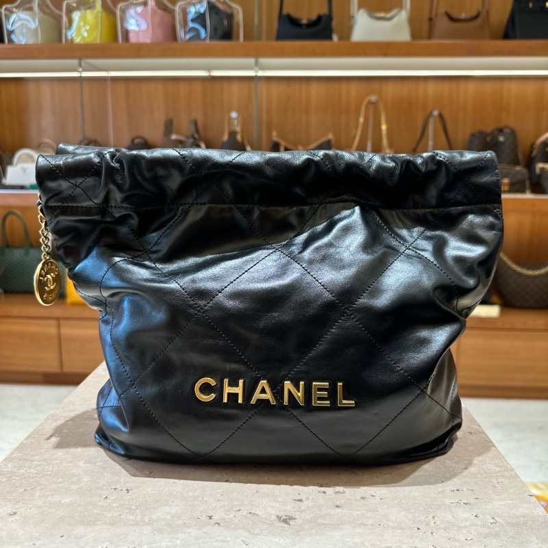 Chanel 22 bag /黑金小號-0