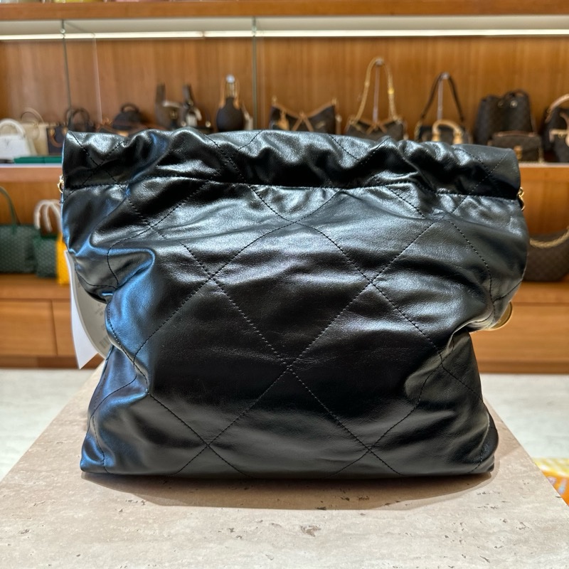Chanel 22 bag /黑金小號-10