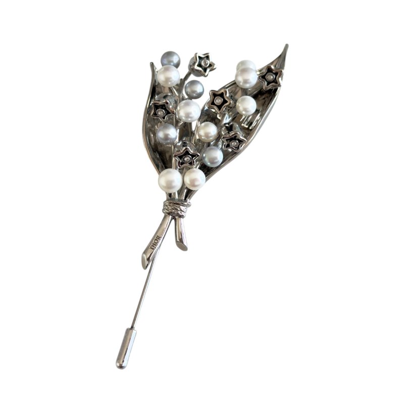 DIOR Lily of the Valley 珍珠 胸針-0
