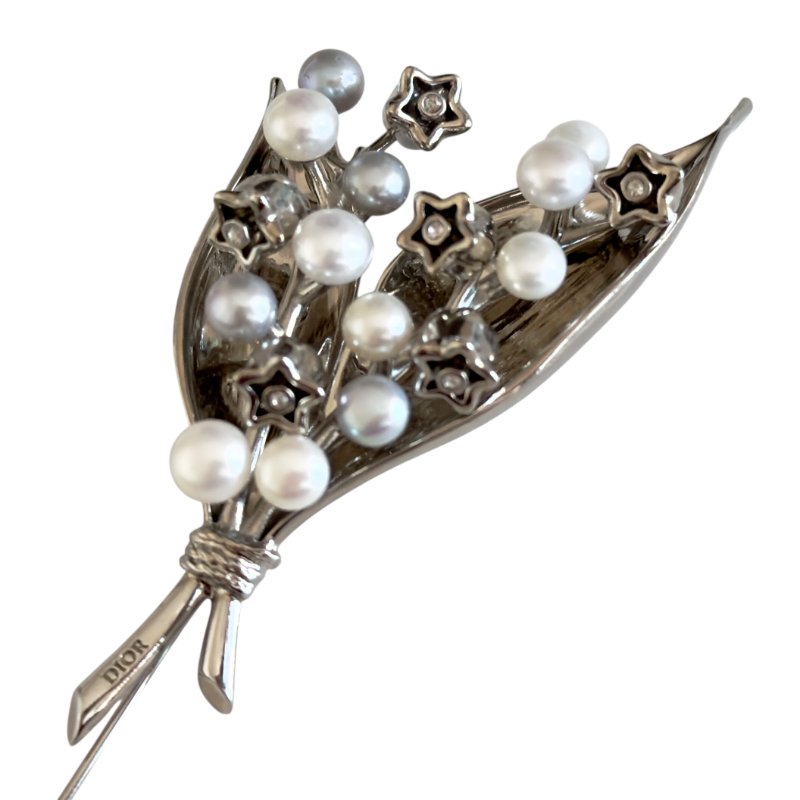 DIOR Lily of the Valley 珍珠 胸針-2