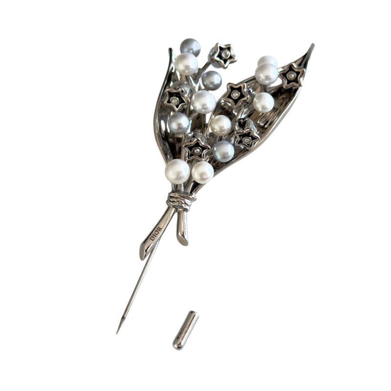 DIOR Lily of the Valley 珍珠 胸針-5