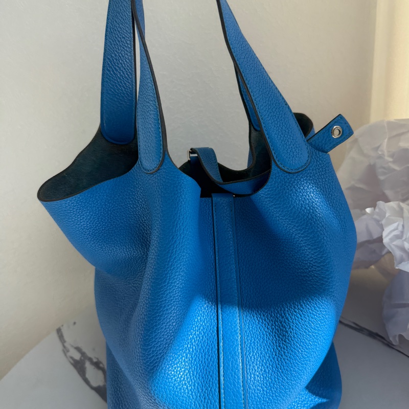 Hermes picotin26藍色菜籃子🧺-12