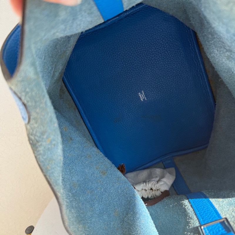 Hermes picotin26藍色菜籃子🧺-16