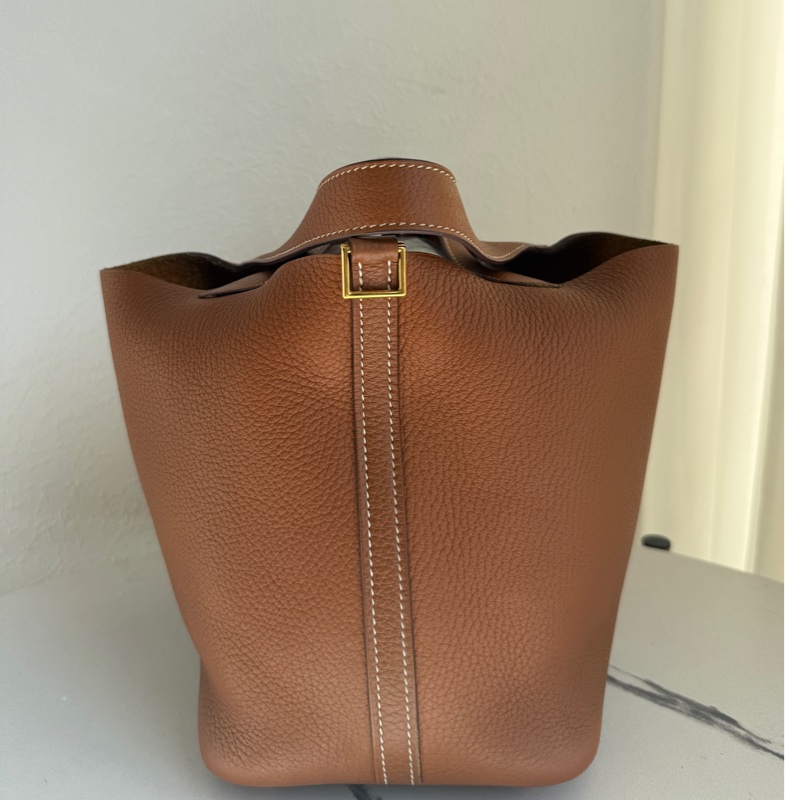 Hermes picotin18金棕金菜籃子🧺-0