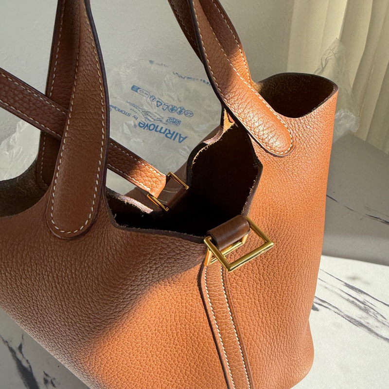 Hermes picotin18金棕金菜籃子🧺-12
