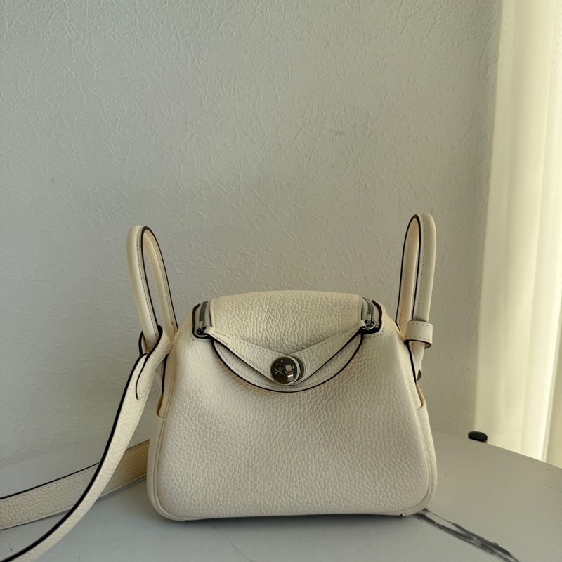 Hermes mini Lindy 最美的奶油白-0