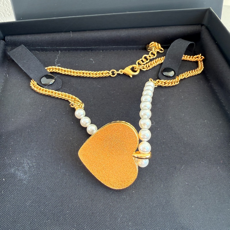 Chanel 牛仔愛心項鍊❤️💕🩷-3