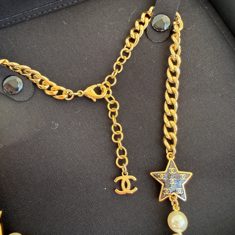 Chanel 星星💫珍珠項鍊 好好看-3