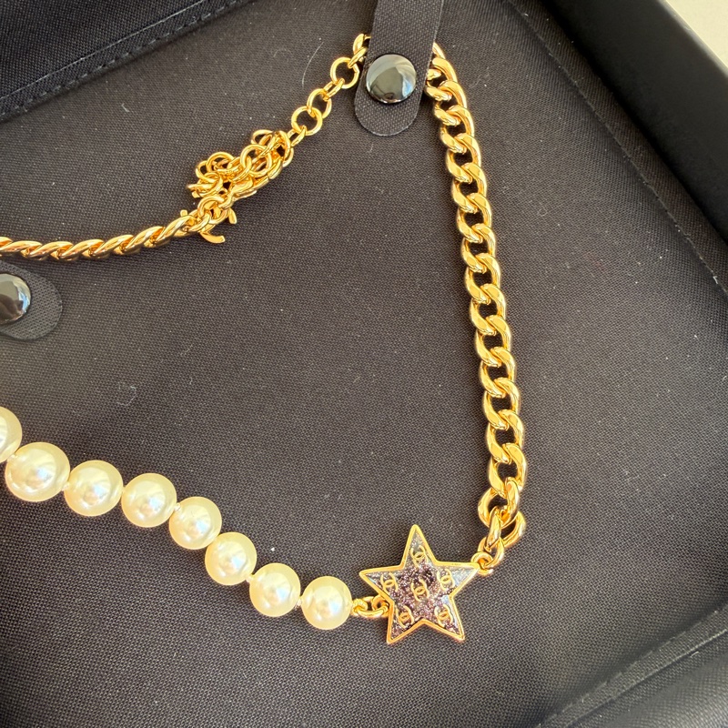 Chanel 星星💫珍珠項鍊 好好看-4