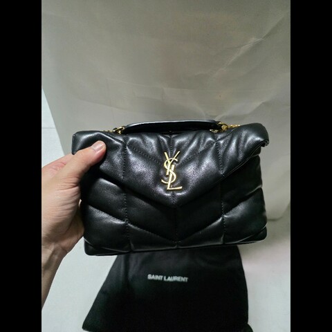 Saint Laurent Puffer mini黑色 鏈帶包