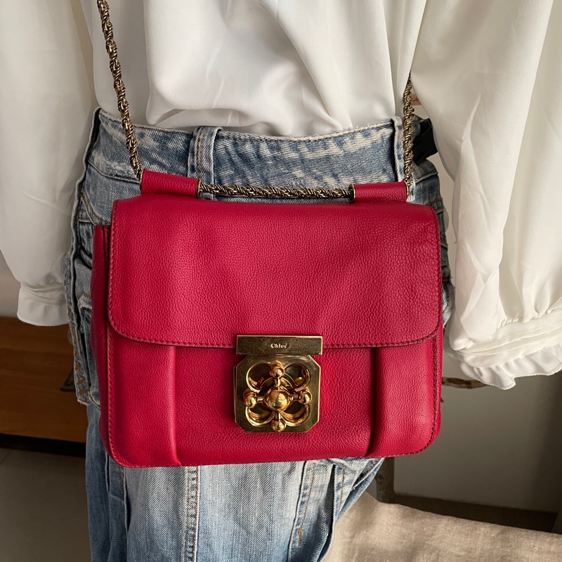 🧣新年快樂🧣Chloe 豆腐包/小方胖/小包/方胖子/蓋包/馬鞍🍄正品🍄況優🍄肩背/側背/斜背🍄不廢小包-17