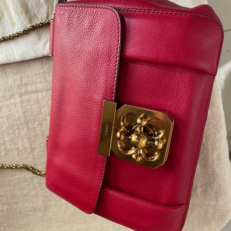 🧣新年快樂🧣Chloe 豆腐包/小方胖/小包/方胖子/蓋包/馬鞍🍄正品🍄況優🍄肩背/側背/斜背🍄不廢小包-25