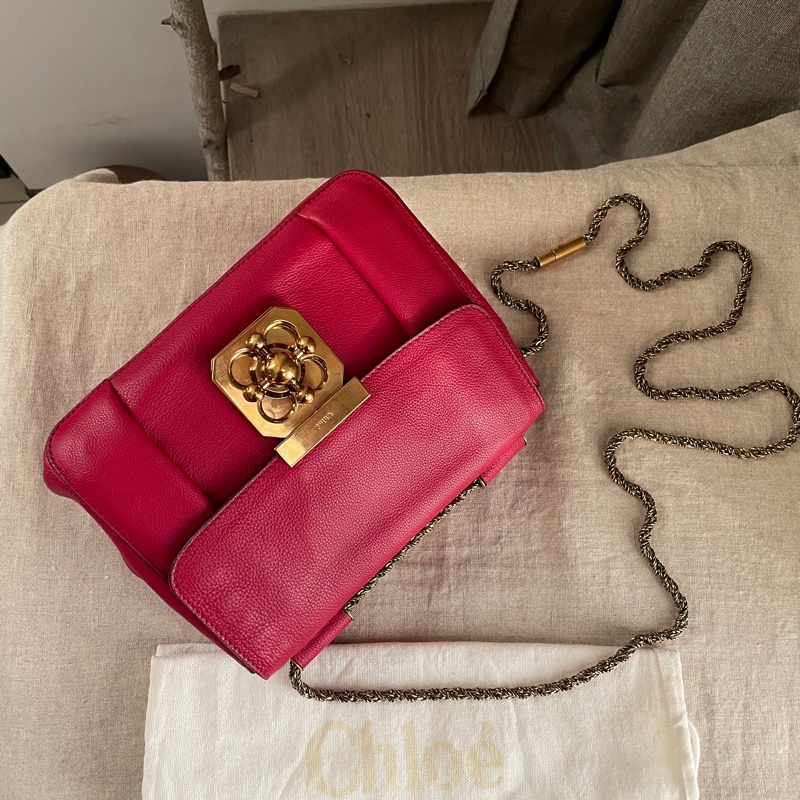 🧣新年快樂🧣Chloe 豆腐包/小方胖/小包/方胖子/蓋包/馬鞍🍄正品🍄況優🍄肩背/側背/斜背🍄不廢小包-45