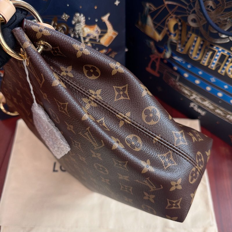全新品 路易威登/Louis Vuitton 芯片款Graceful小號老花肩背包-2