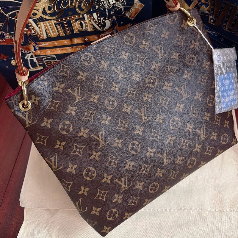 全新品 路易威登/Louis Vuitton 芯片款Graceful小號老花肩背包-7