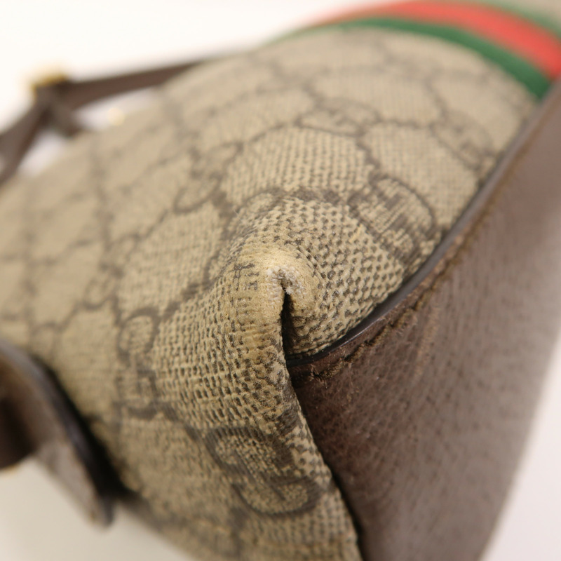 GUCCI 塗層帆布Ophidia Small金扣肩背袋-9