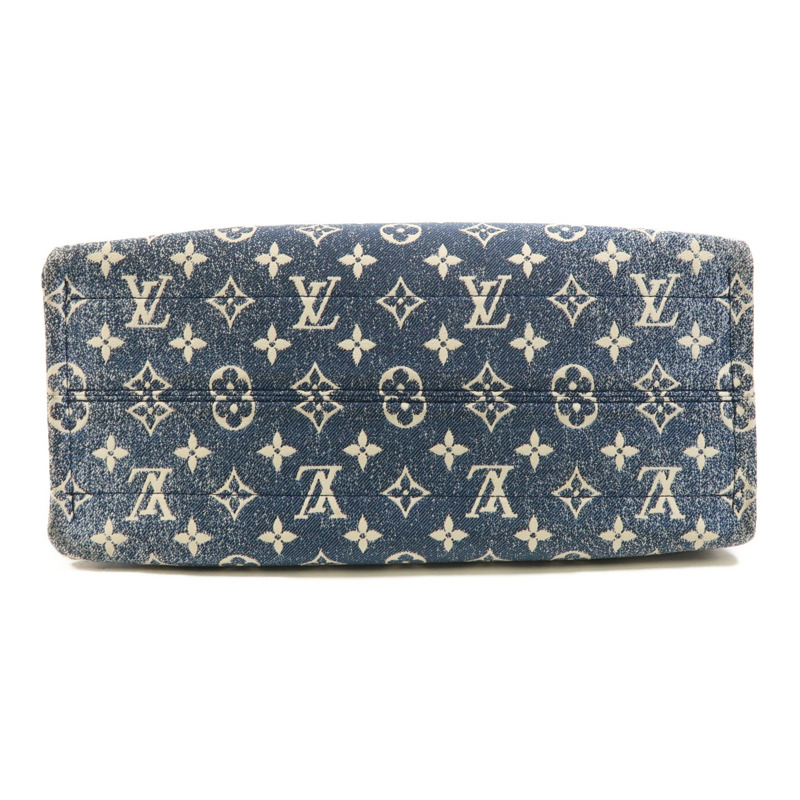 LOUIS VUITTON Monogram Denim On The Go MM金扣手挽肩背兩用袋-3