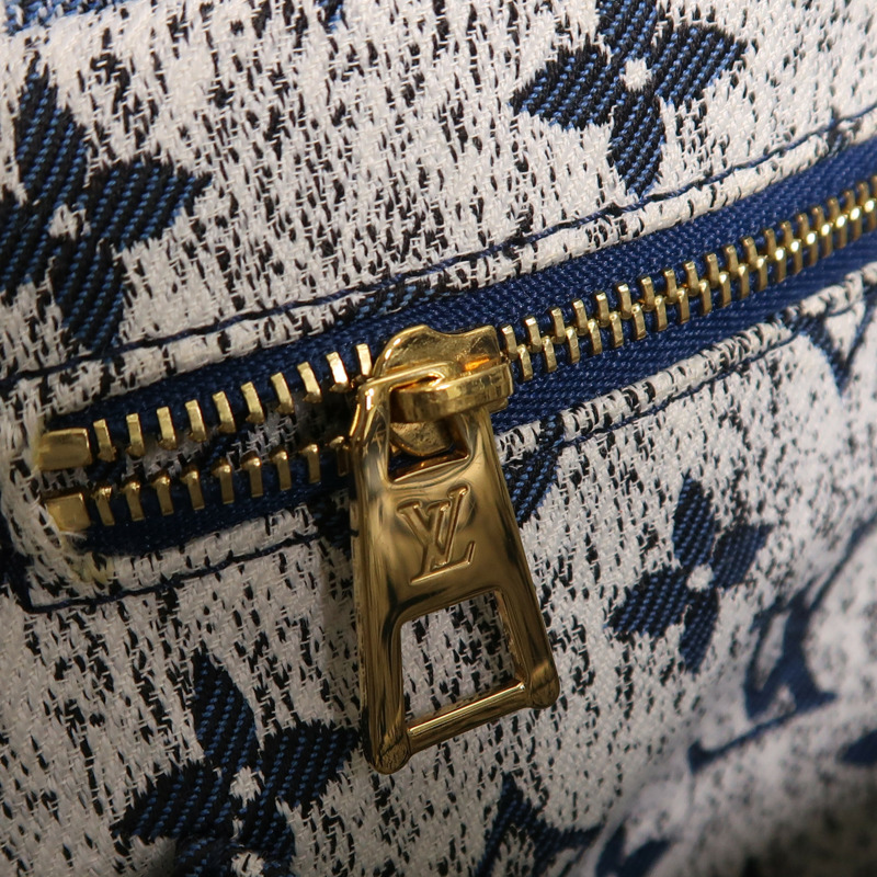 LOUIS VUITTON Monogram Denim On The Go MM金扣手挽肩背兩用袋-21