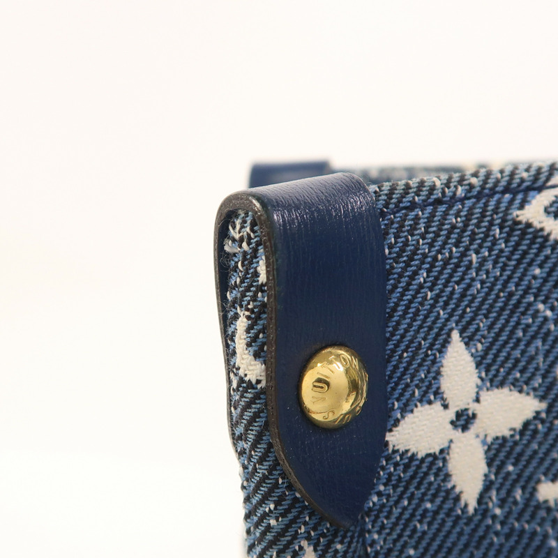 LOUIS VUITTON Monogram Denim On The Go MM金扣手挽肩背兩用袋-25