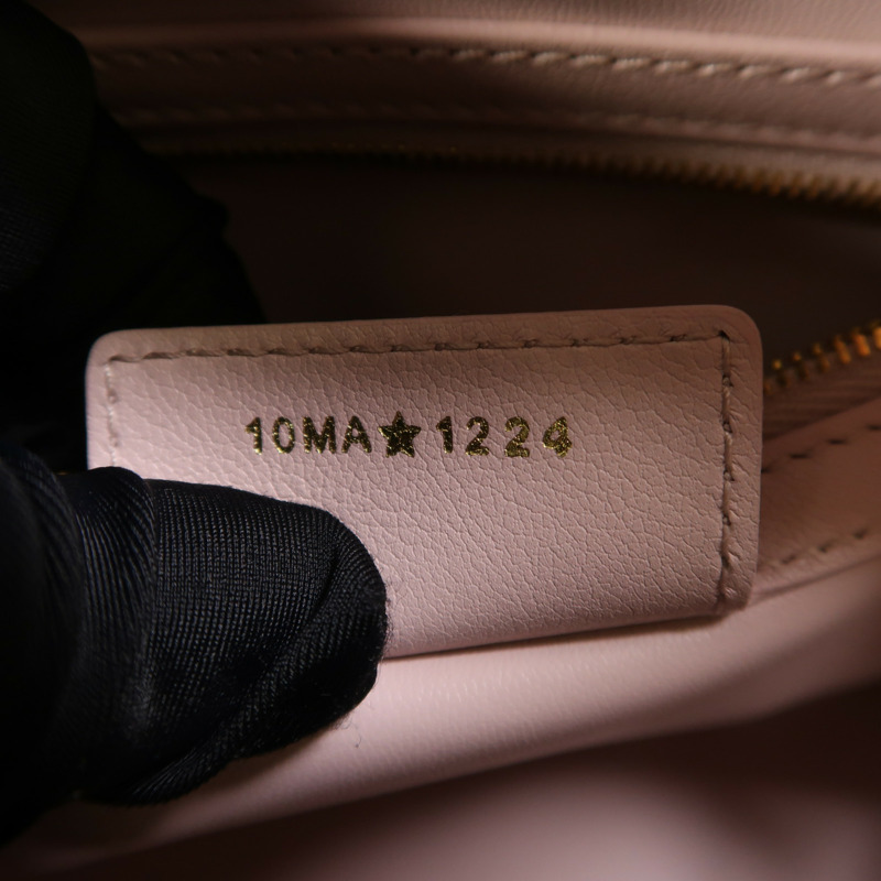 Dior 羊皮皮革Groove 20金扣手挽肩背兩用袋-6