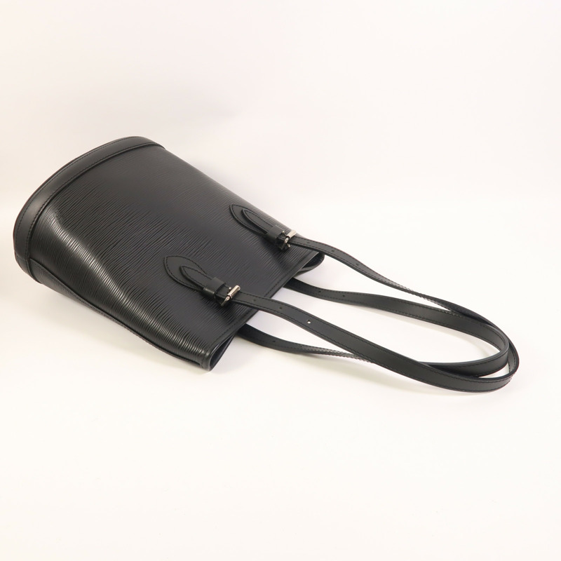 LOUIS VUITTON Epi Bucket PM銀扣肩背袋-7