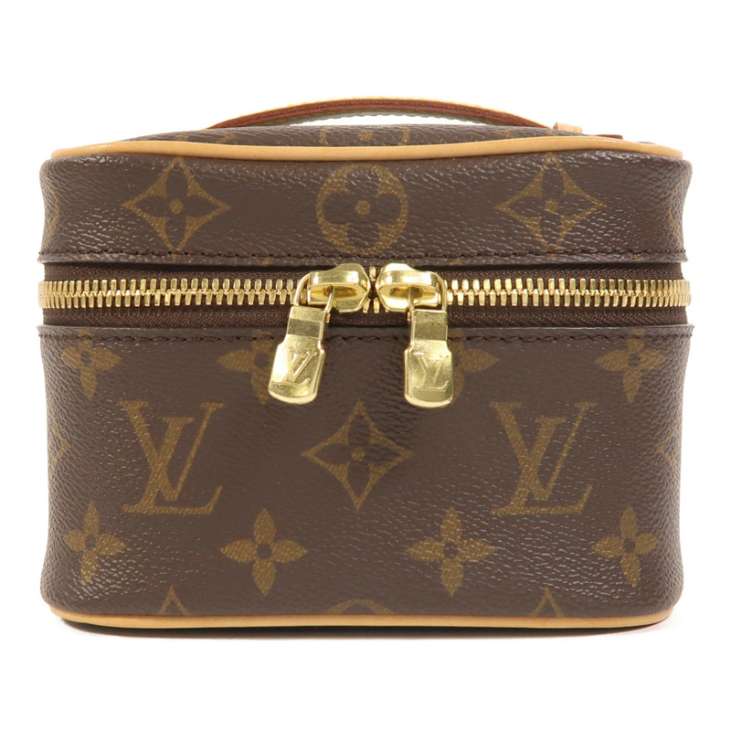 LOUIS VUITTON Monogram Nice Nano金扣化妝袋-0