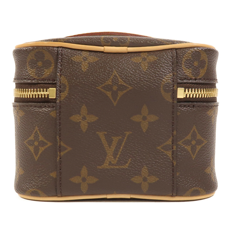 LOUIS VUITTON Monogram Nice Nano金扣化妝袋-1