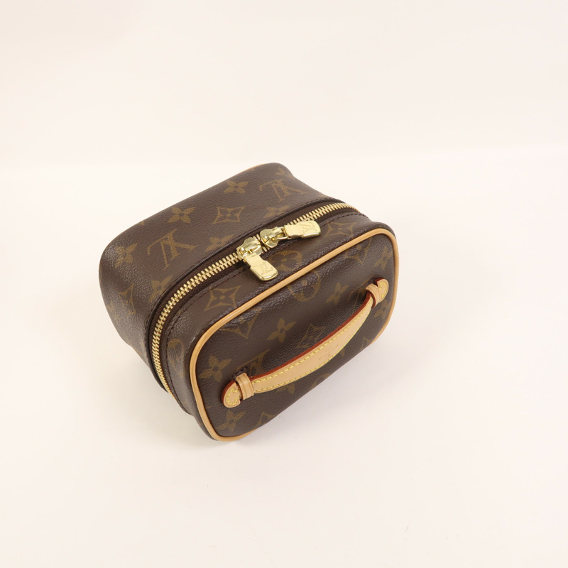 LOUIS VUITTON Monogram Nice Nano金扣化妝袋-6