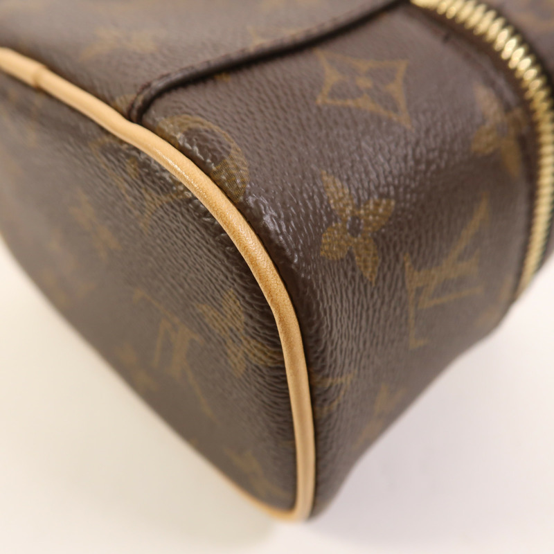 LOUIS VUITTON Monogram Nice Nano金扣化妝袋-10