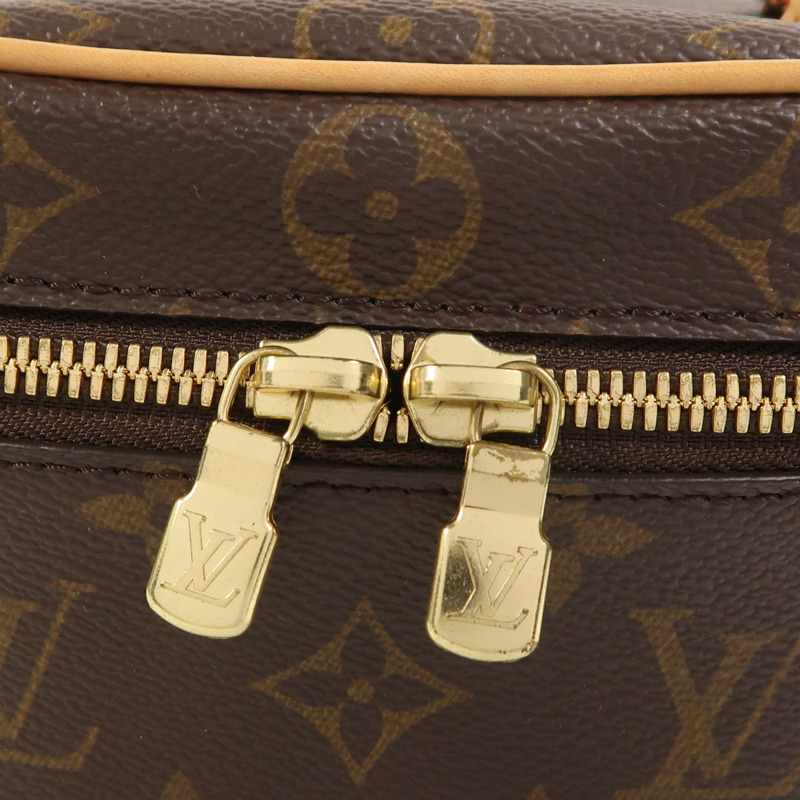LOUIS VUITTON Monogram Nice Nano金扣化妝袋-14